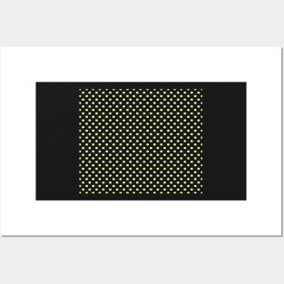 Lemon Yellow Polka Dot Pattern Posters and Art